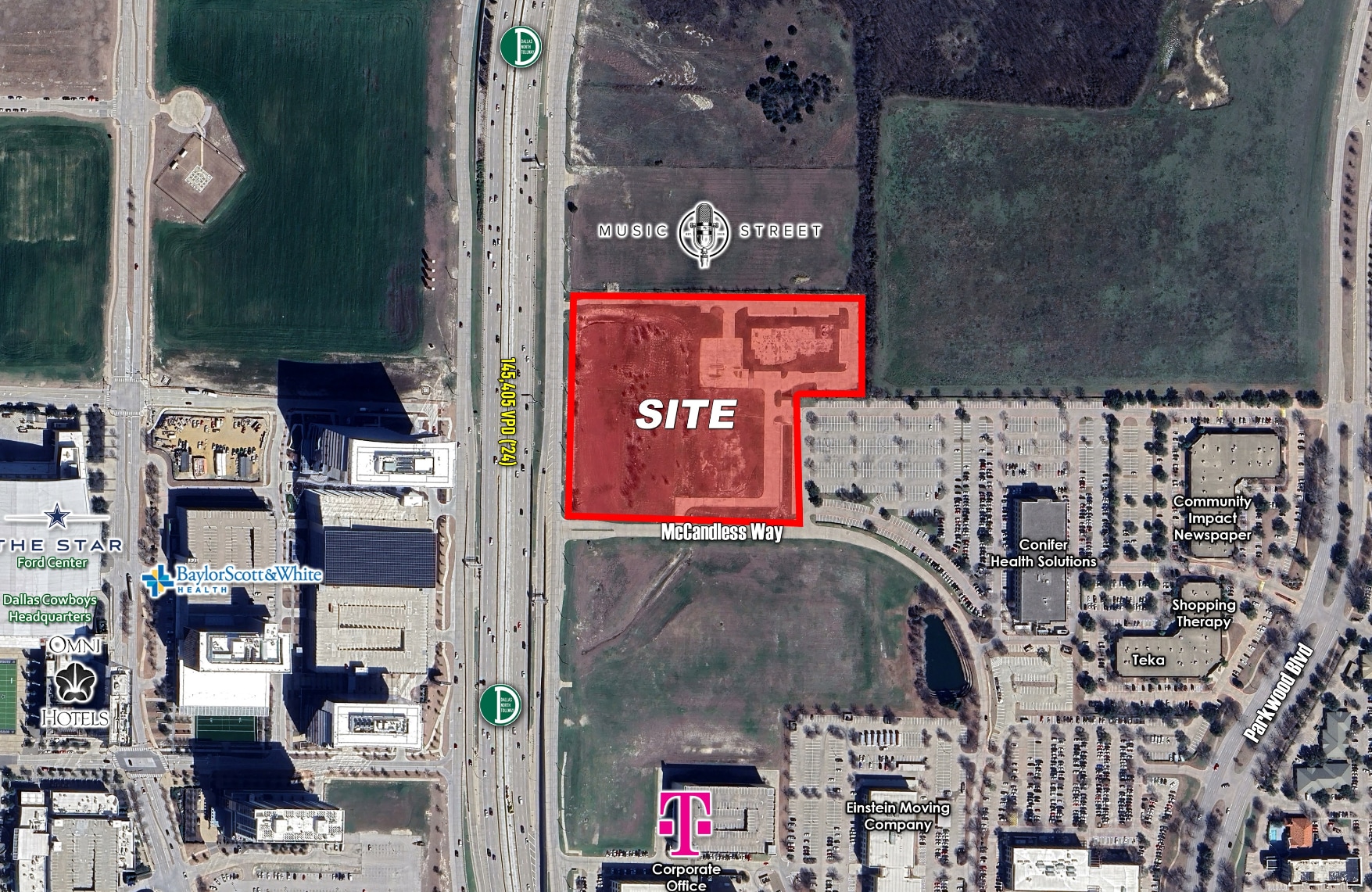 N Dallas Pky @ McCandless Way, Frisco, TX for Sale