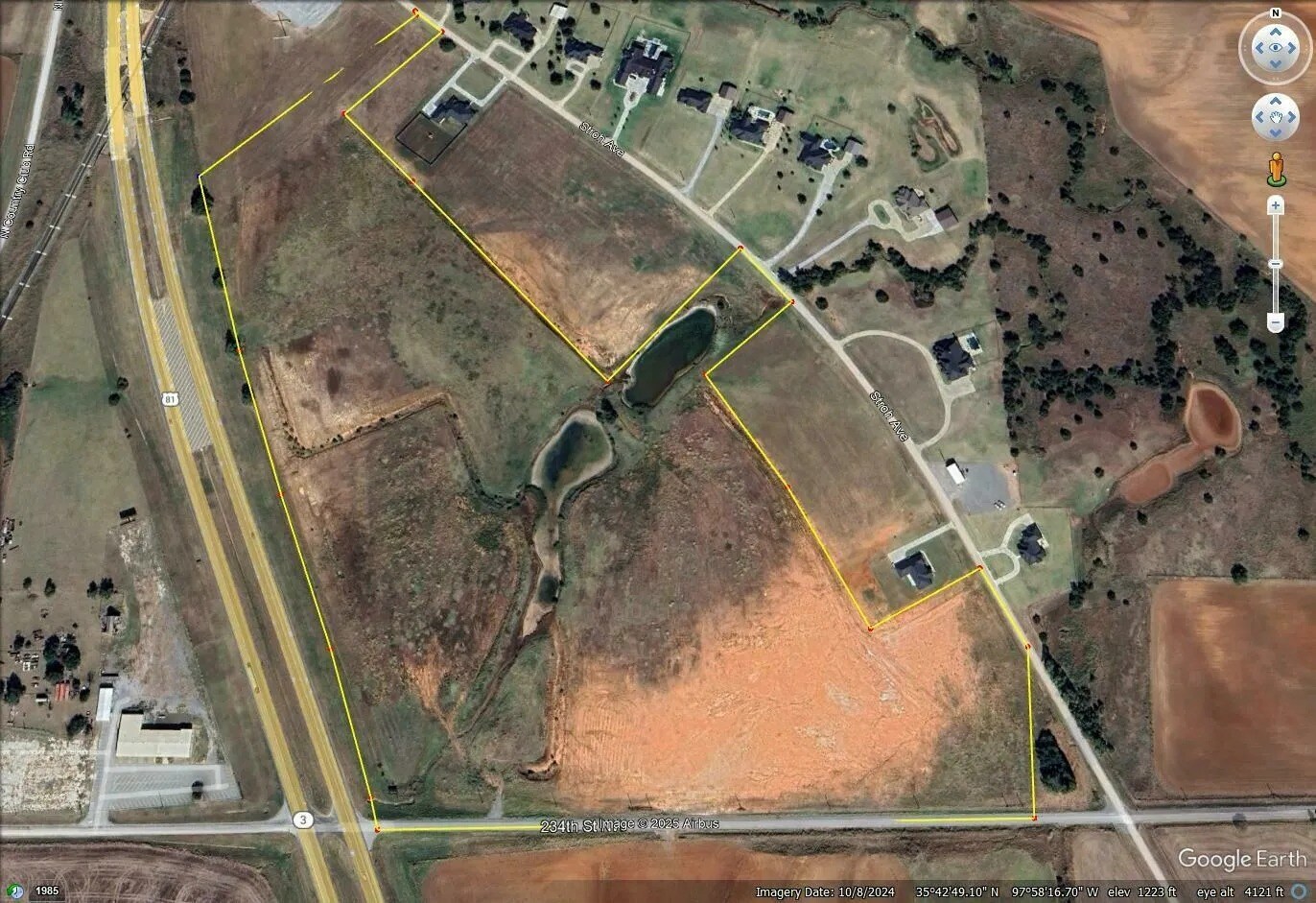 234th St NW & Hwy 81, Okarche, OK for Sale