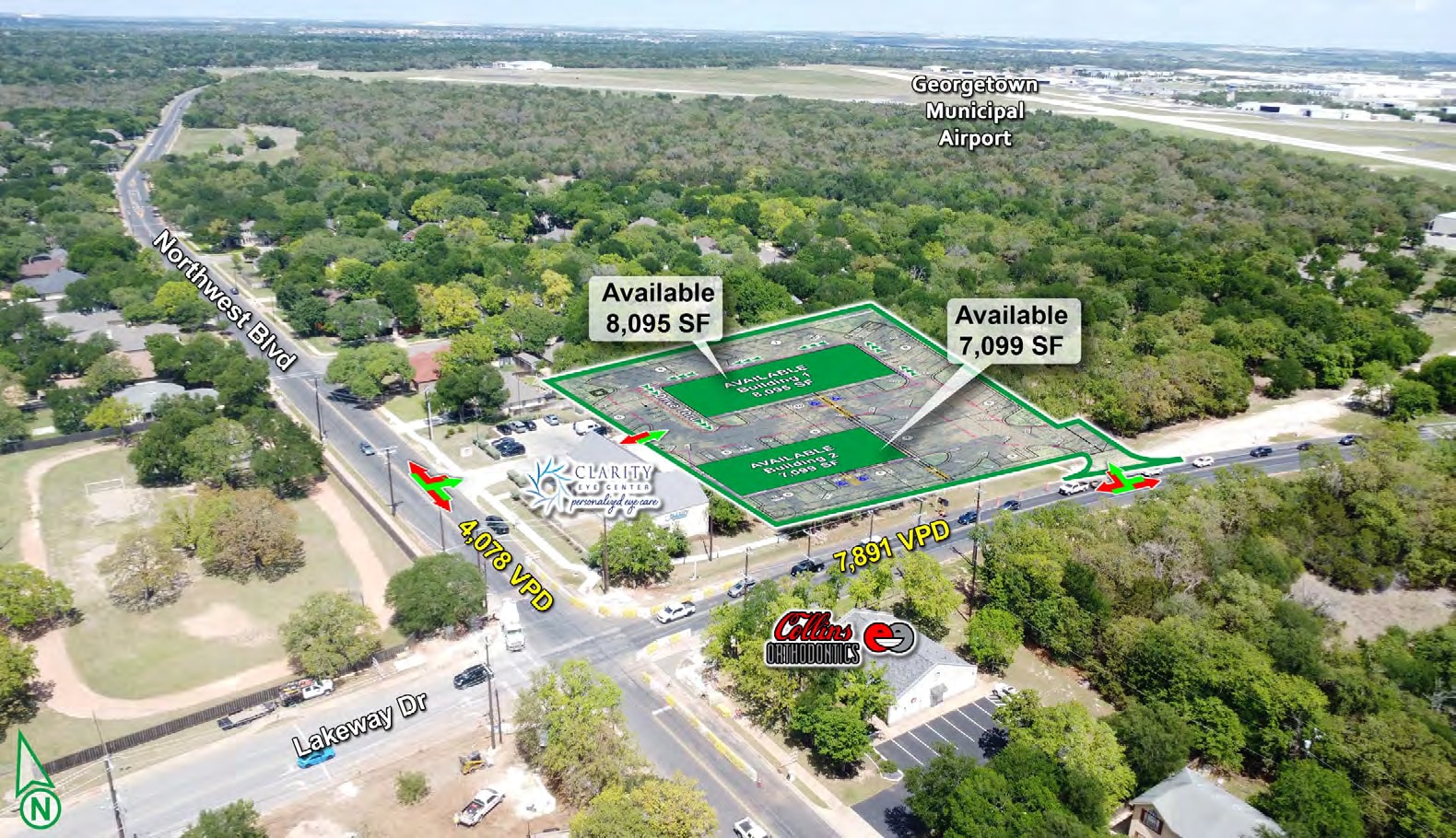 NEQ of Lakeway & Northwest Blvd, Georgetown, TX for Rent
