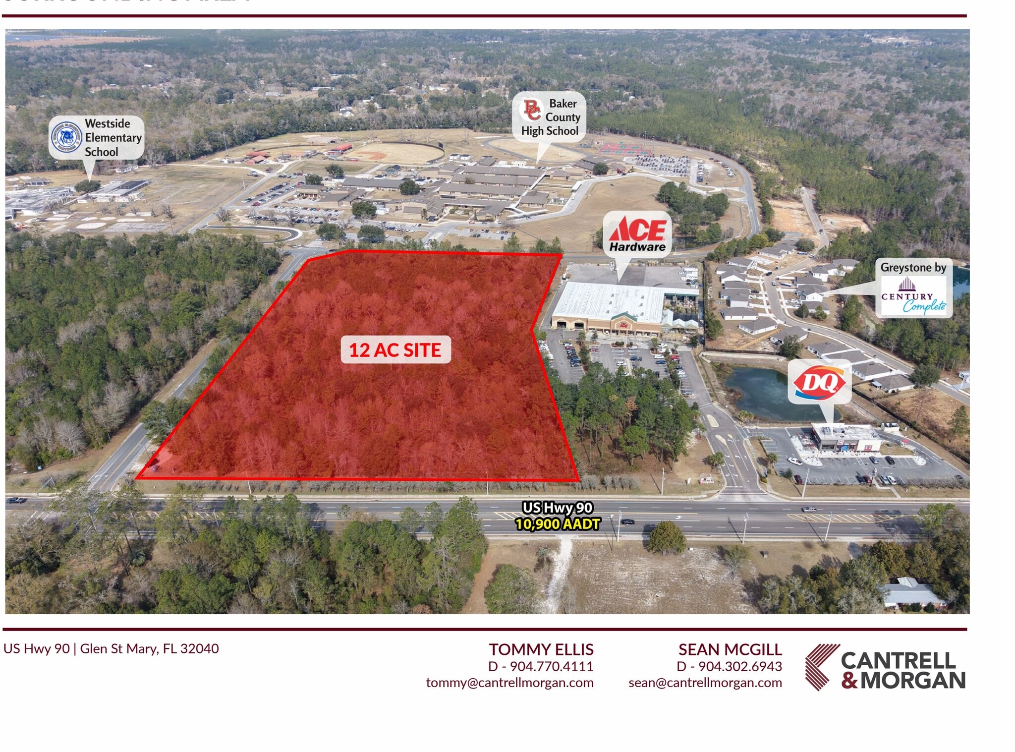 0 US Highway 90, Glen Saint Mary, FL for Sale