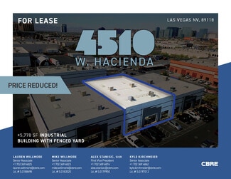 Las Vegas, NV Industrial - 4510 W Hacienda Ave