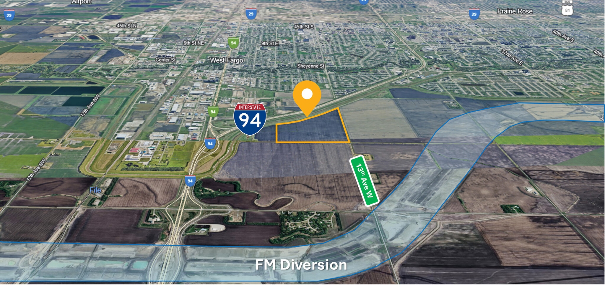 TBD West 94, Mapleton, ND for Sale