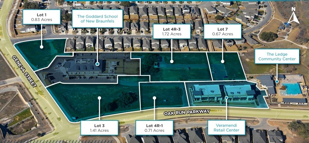 Oak Run Parkway & Geneva St, New Braunfels, TX for Sale