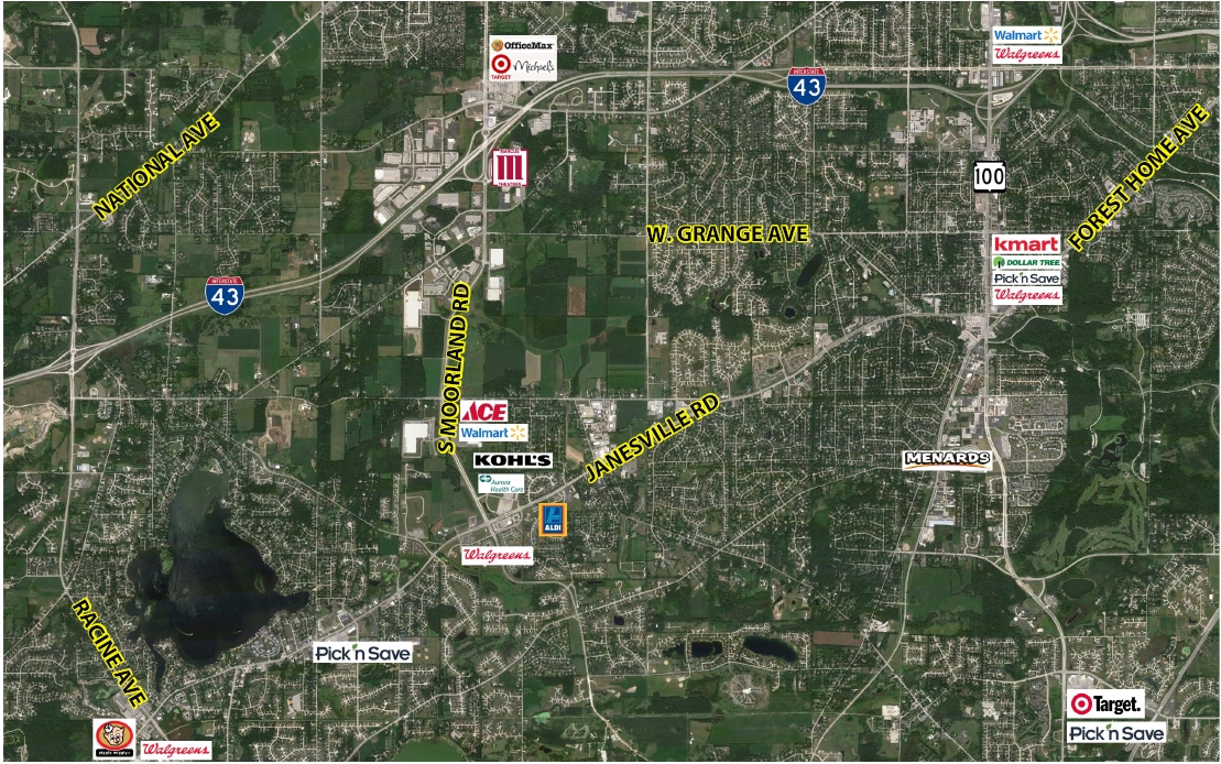 Janesville Rd @ Moorland Road, Muskego, WI for Rent