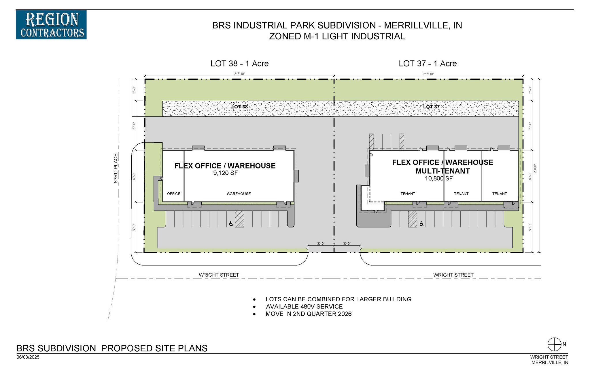 Wright Street - NW Corner St @ 83rd Place, Merrillville, IN for Rent