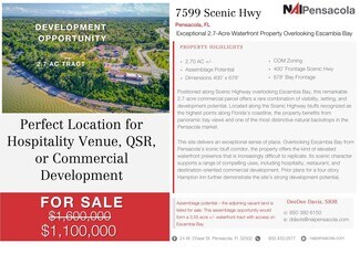Pensacola, FL Commercial Land - 7599 Scenic Hwy