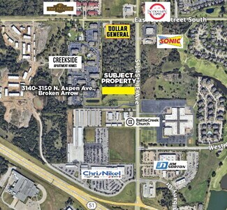 Broken Arrow, OK Commercial Land - 3140-3150 N Aspen Ave
