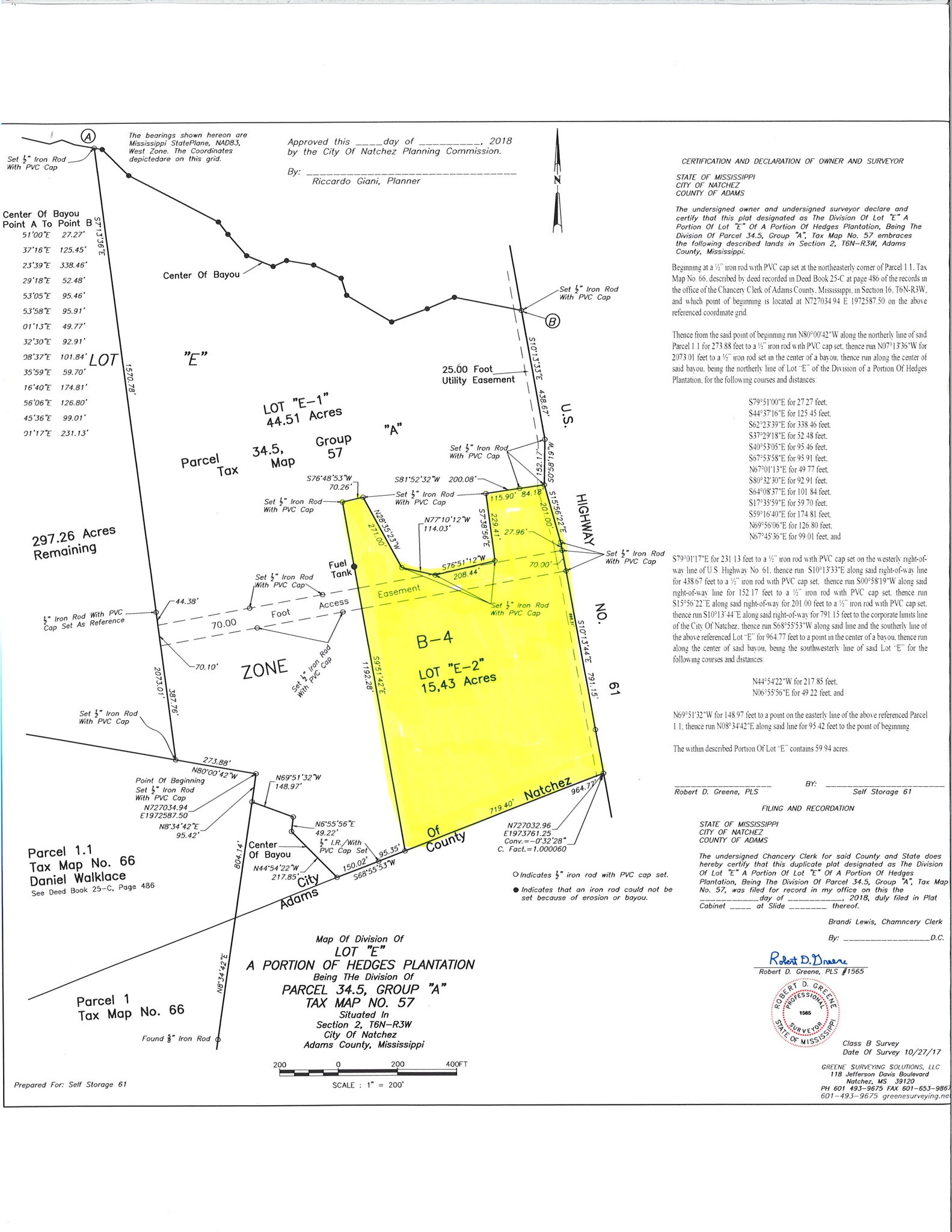 000E-2 Highway 61, Natchez, MS for Sale