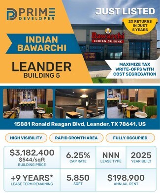 Leander, TX Restaurant - 15881 Ronald W Reagan Blvd