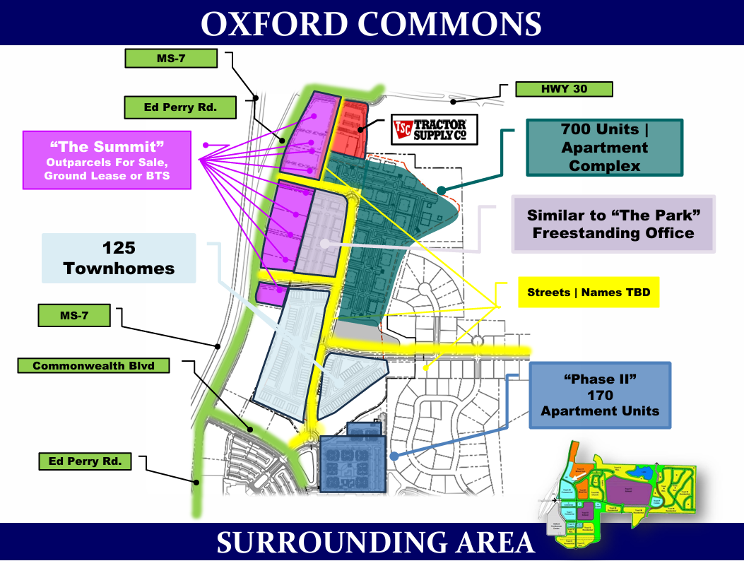 The Summit at Oxford Commons - Sisk Ave., Oxford, MS for Rent