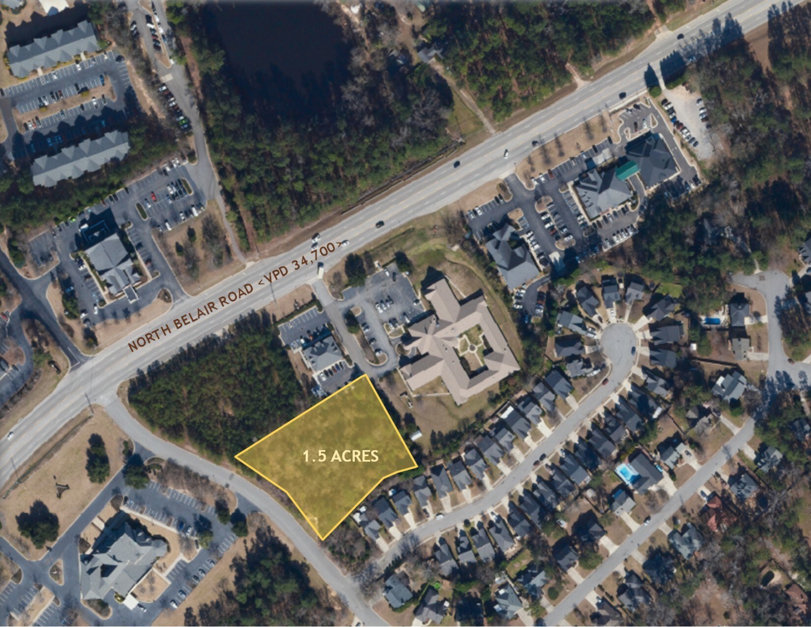 351 Village Square Dr Evans, GA 30809 Land Property for Lease on