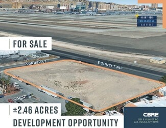 Las Vegas, NV Industrial - 2151 E Sunset Rd Las Vegas, NV Industrial - 2151 E Sunset Rd