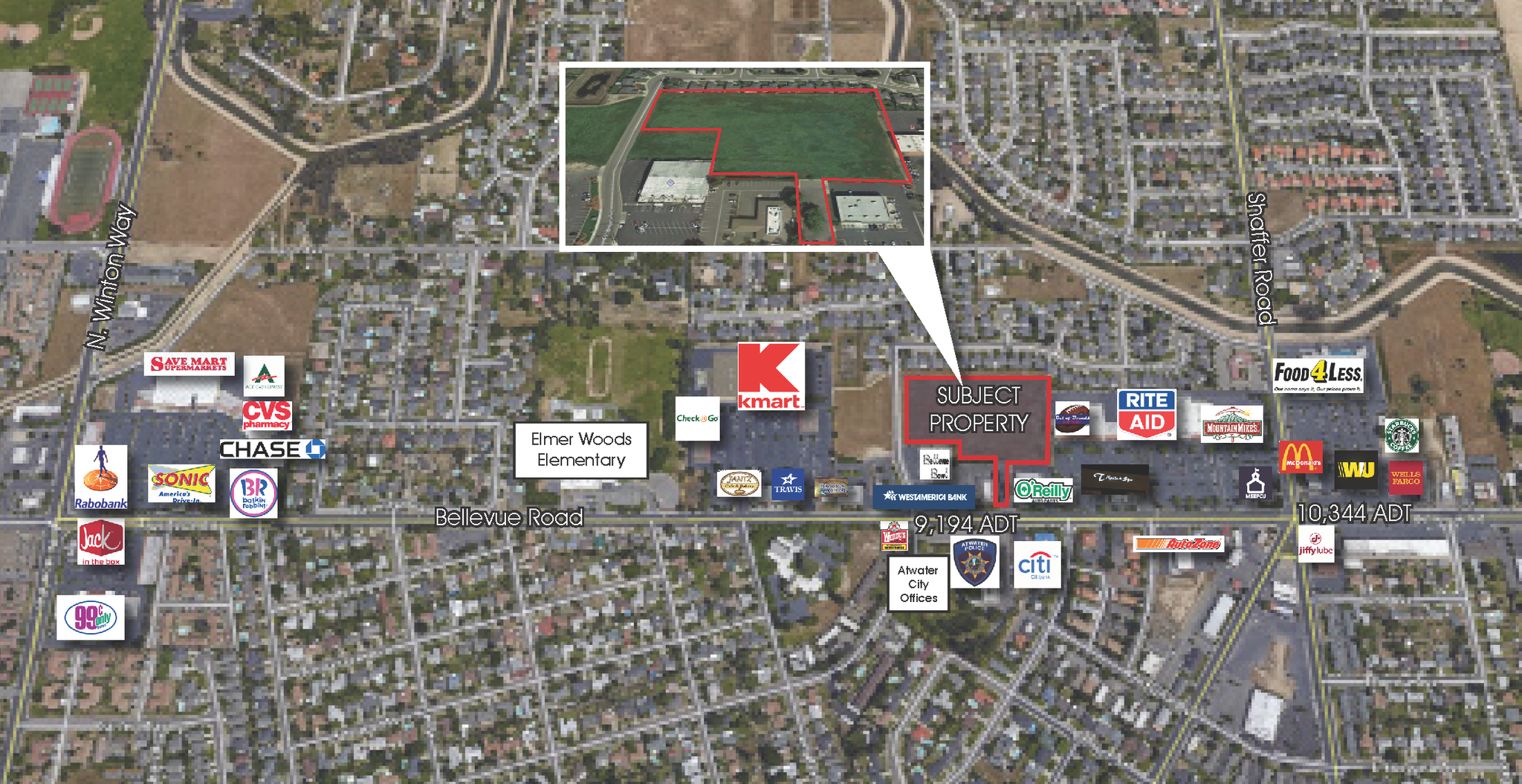 Bellvue Rd & Redwood Ave, Atwater, CA for Sale