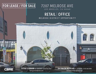 Los Angeles, CA Storefront Retail/Office - 7207 Melrose Ave
