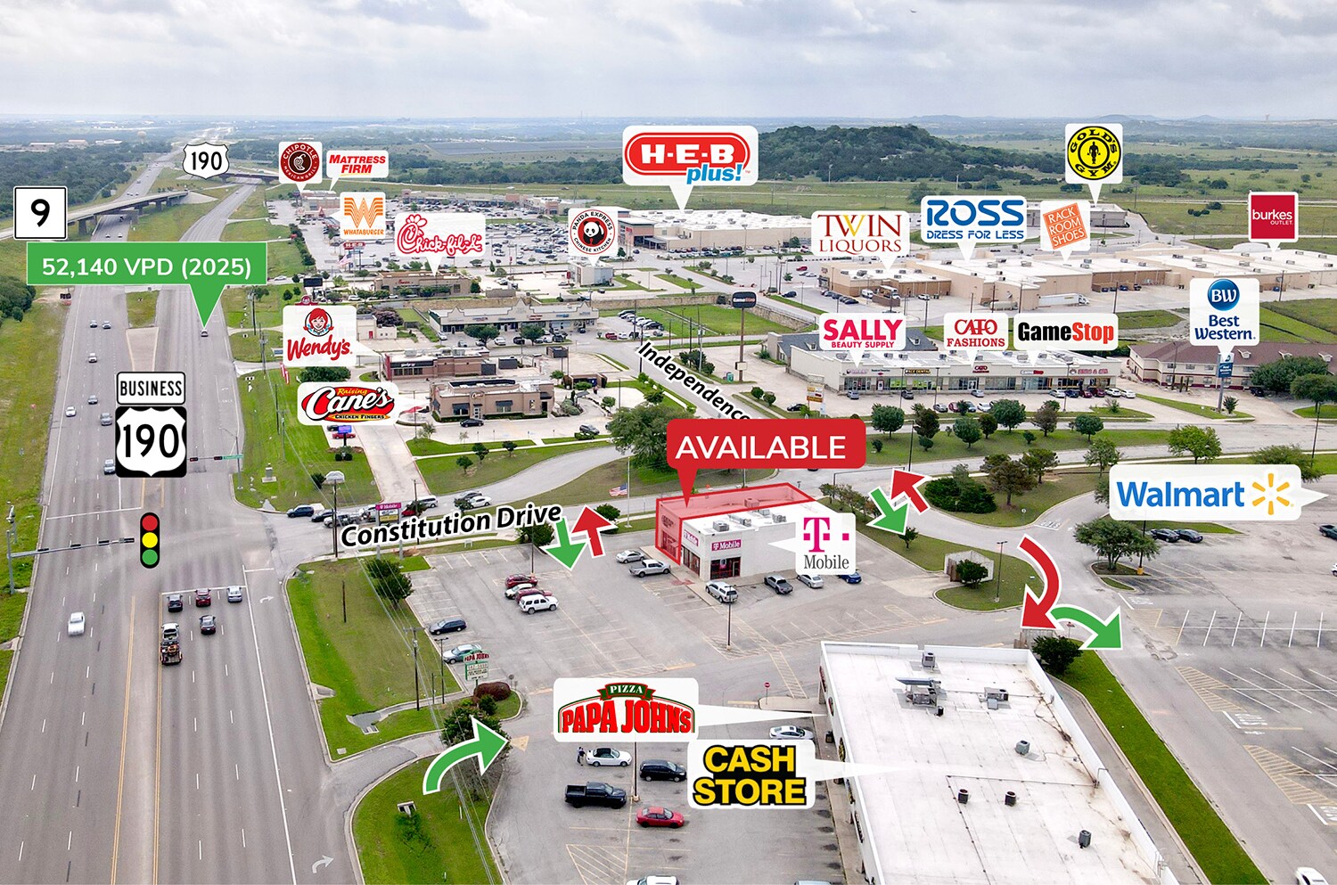 2726 E Highway 190, Copperas Cove, TX for Rent