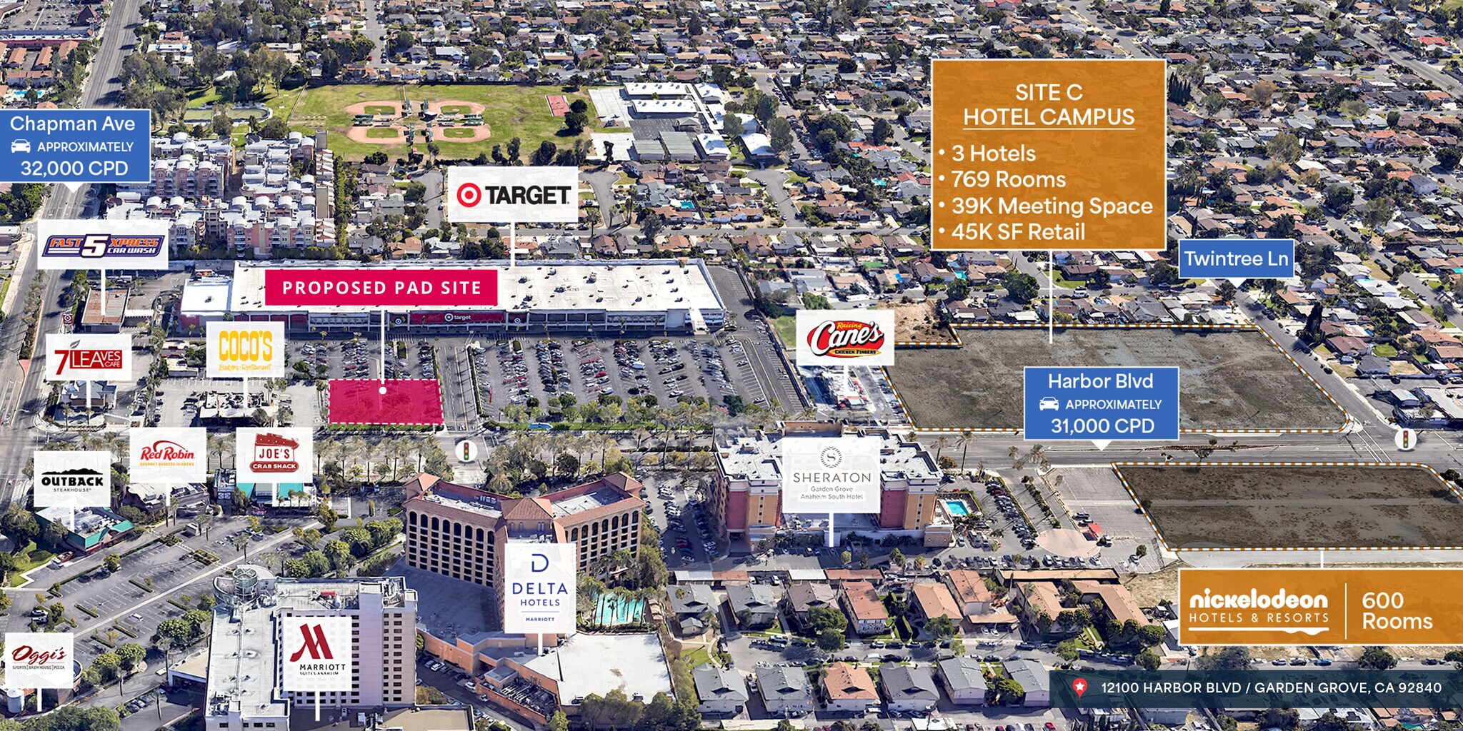 12100 Harbor Blvd, Garden Grove, CA for Rent