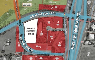 Paso Robles, CA Commercial Land - SE CNR of Hwy 46 and Theatre Dr