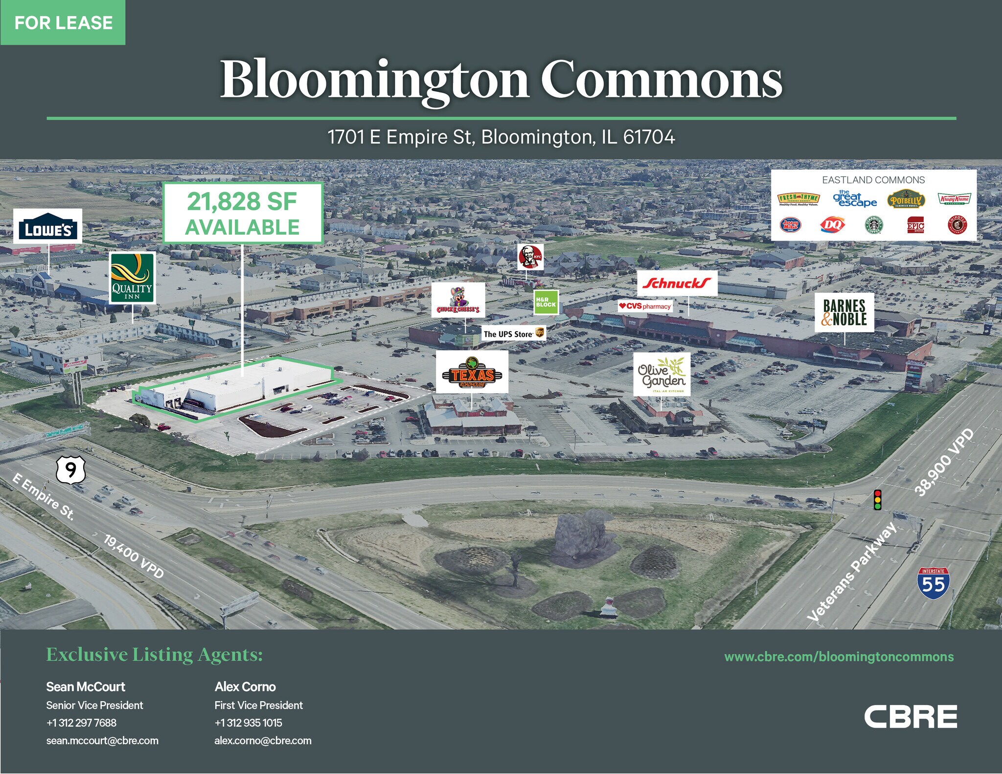 1701-1713 E Empire St, Bloomington, IL for Rent