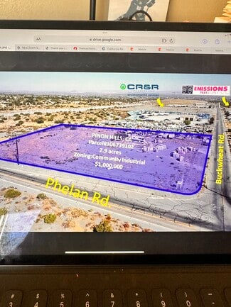 Pinon Hills, CA Commercial Land - 2424 Phelan Rd