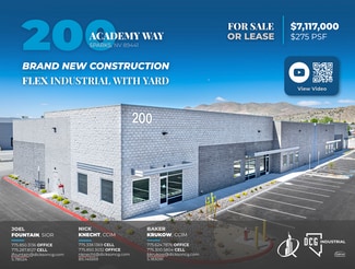 Sparks, NV Industrial - 200 Academy Way Sparks, NV Industrial - 200 Academy Way