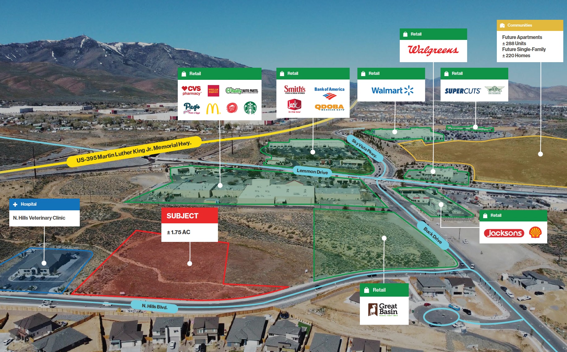N Hills Blvd, Reno, NV for Sale