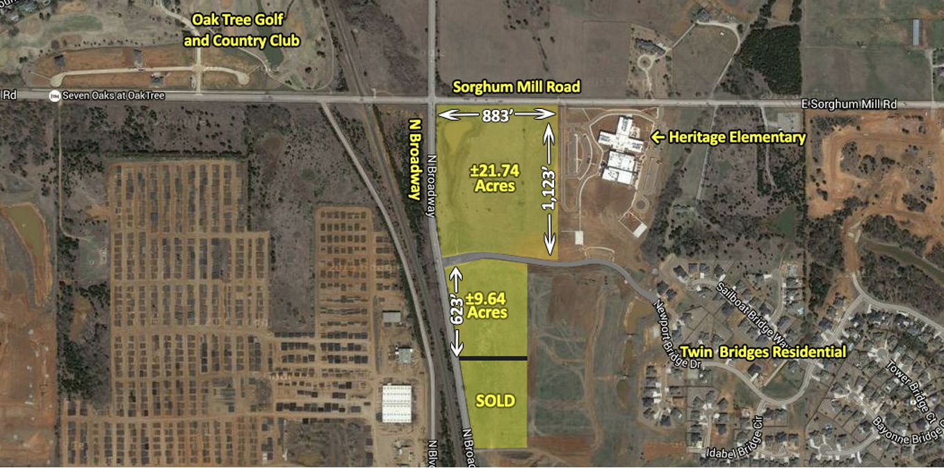 N Broadway & Sorghum Mill Rd, Edmond, OK for Sale