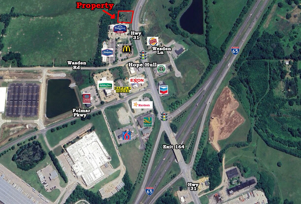 US Hwy 31 & Wasden Rd, Hope Hull, AL for Sale