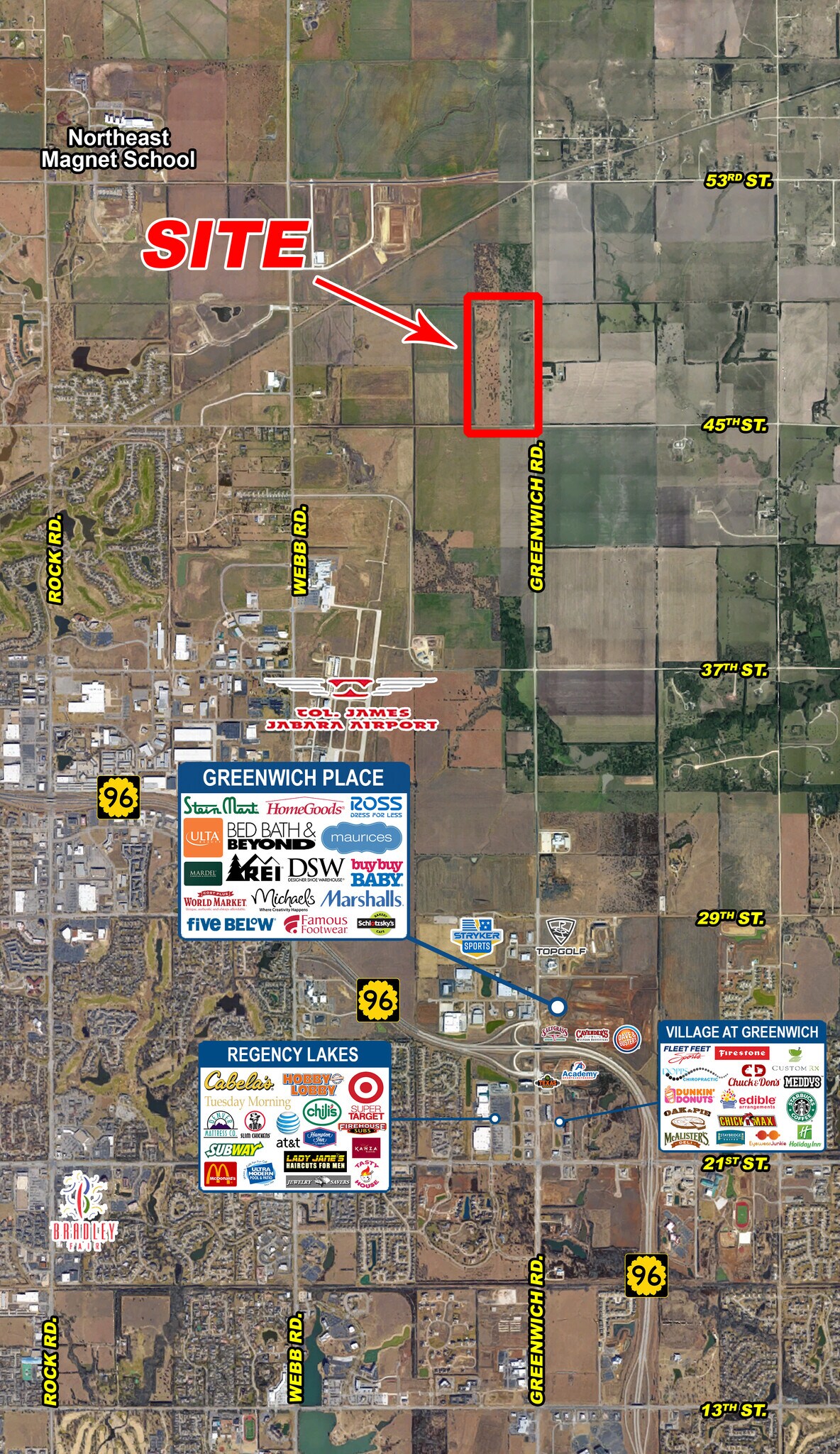 NWC 45th & Greenwich rd, Bel Aire, KS for Sale