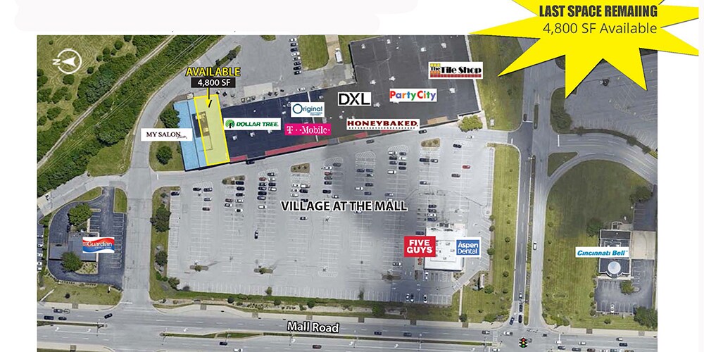 Map Of Florence Mall 7606-7654 Mall Rd Florence, Ky 41042 - Shopping Center Property For Lease  On Showcase.com