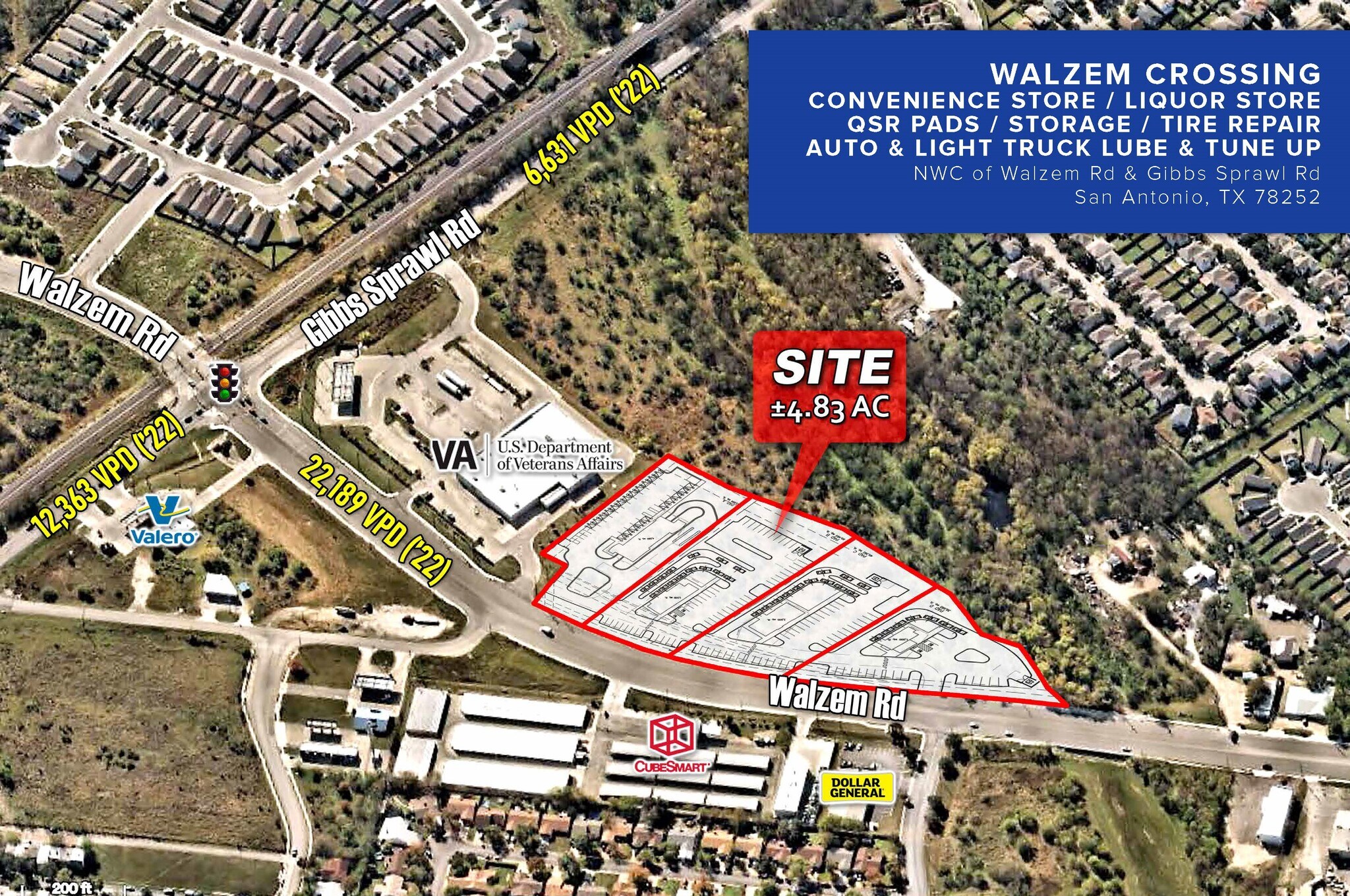 Gibbs Sprawl & Walzem Rd, San Antonio, TX for Sale
