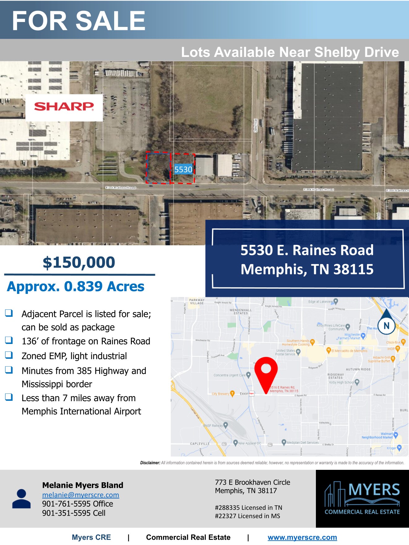 5530 E Raines Rd, Memphis, TN for Sale
