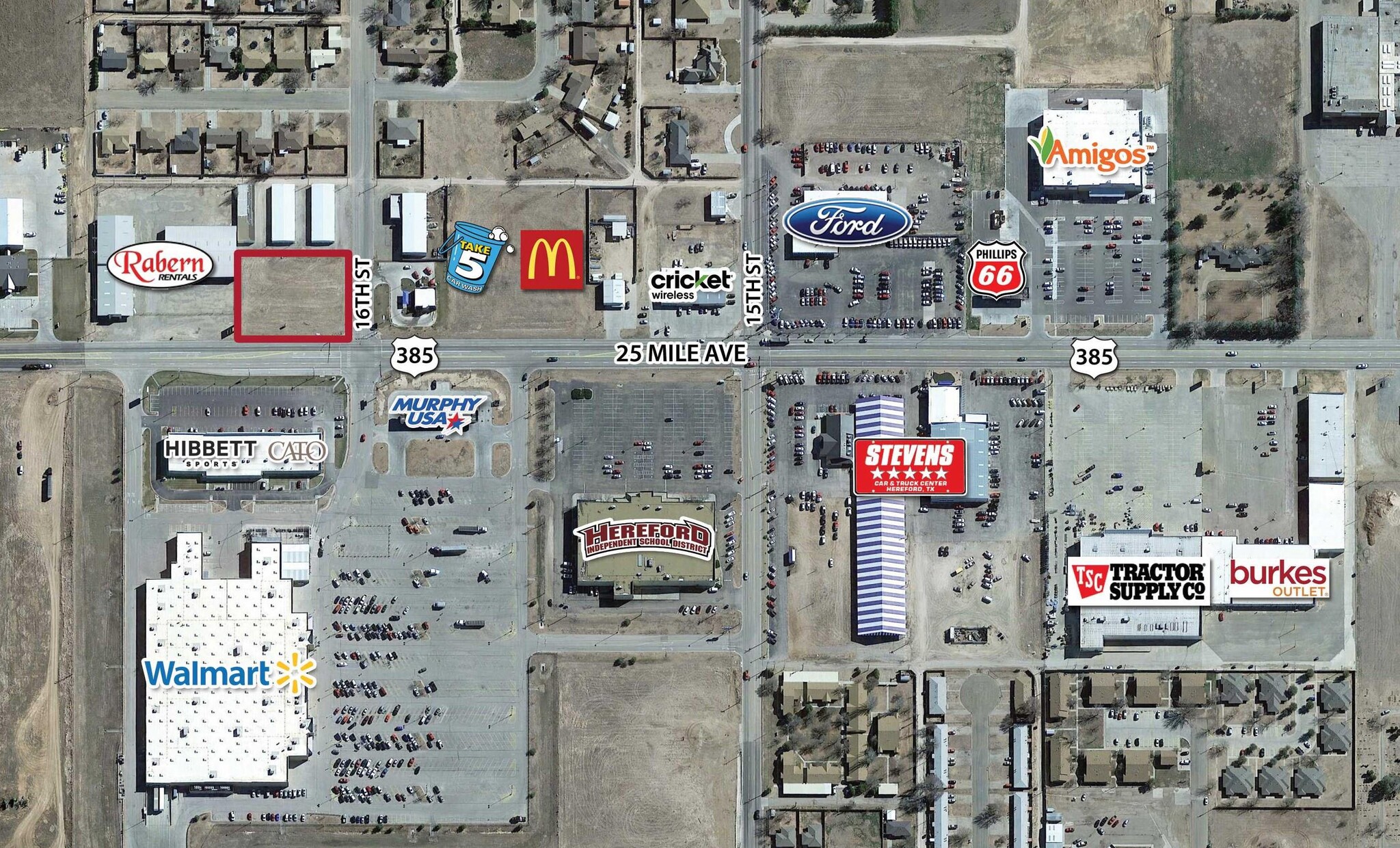 US 385 & 16TH, Hereford, TX for Rent