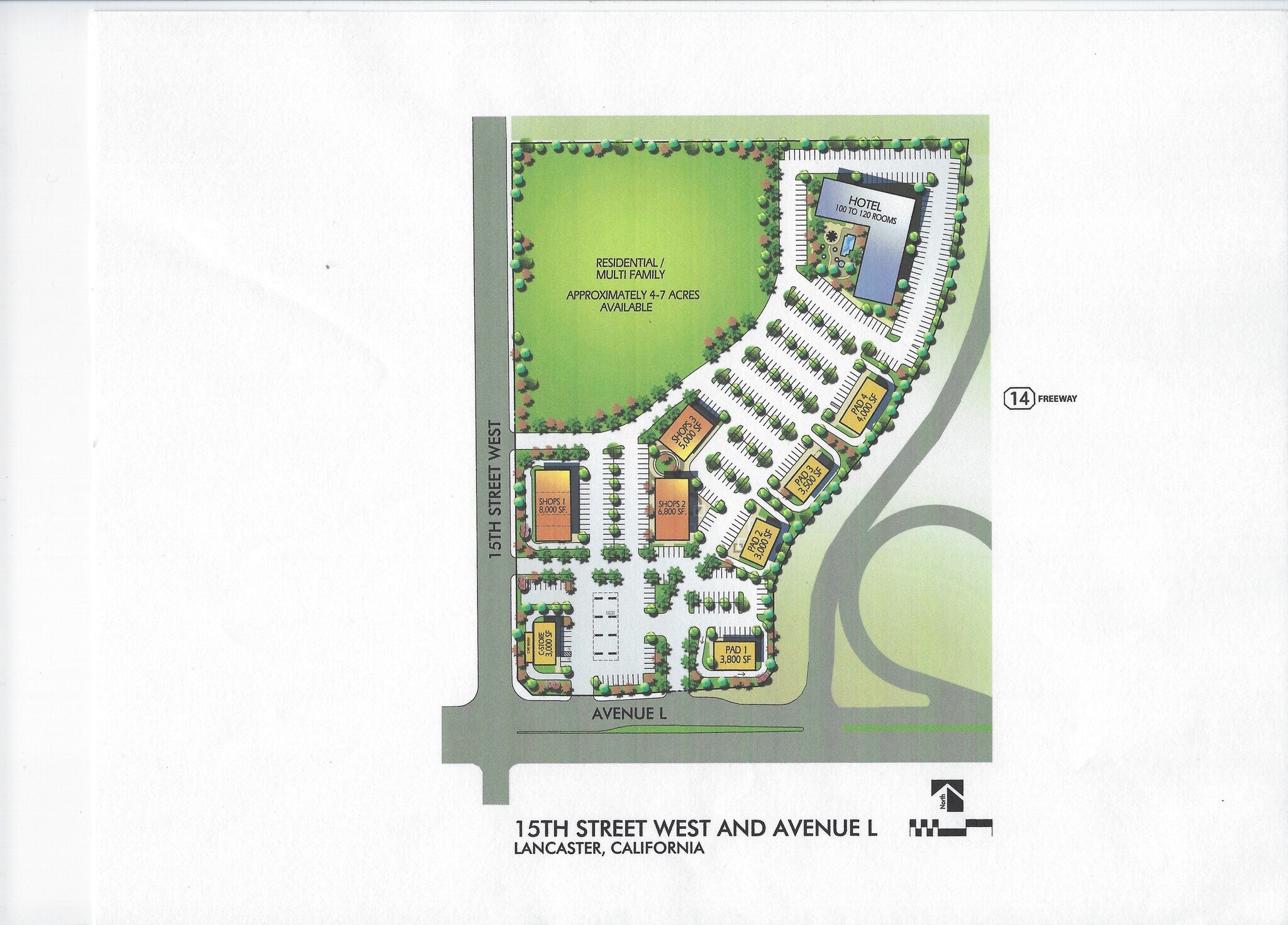 NWC Of L Ave & Hwy 14, Lancaster, CA for Rent