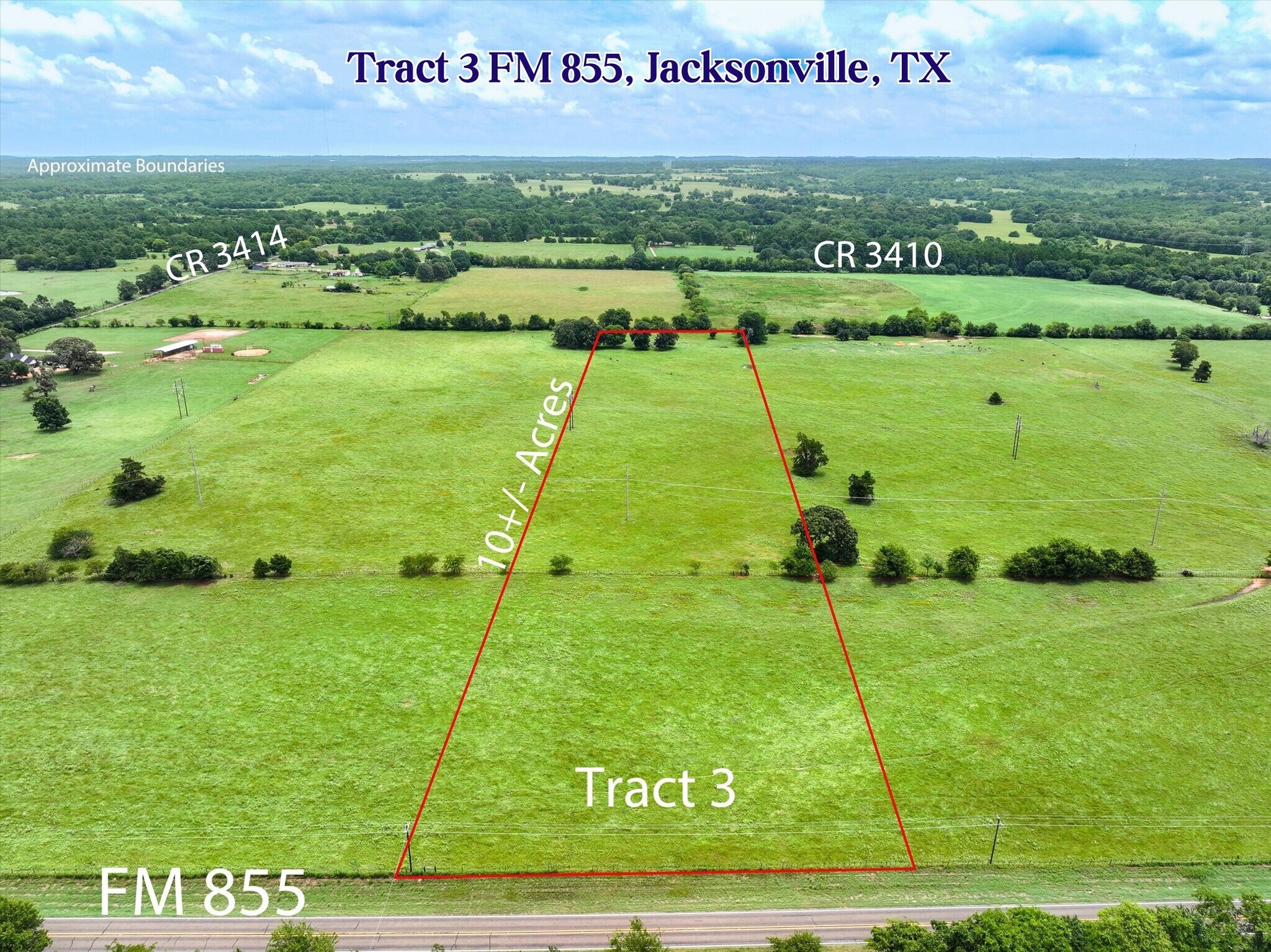 Tract 3 FM 855, Jacksonville, TX for Sale