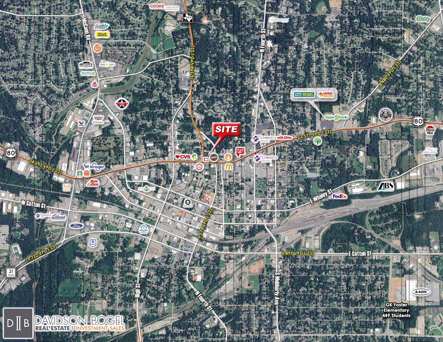 Hwy. 80 & Fredonia St, Longview, TX for Sale