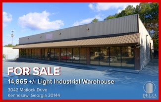 Kennesaw, GA Warehouse - 3042 Matlock Dr NW Kennesaw, GA Warehouse - 3042 Matlock Dr NW