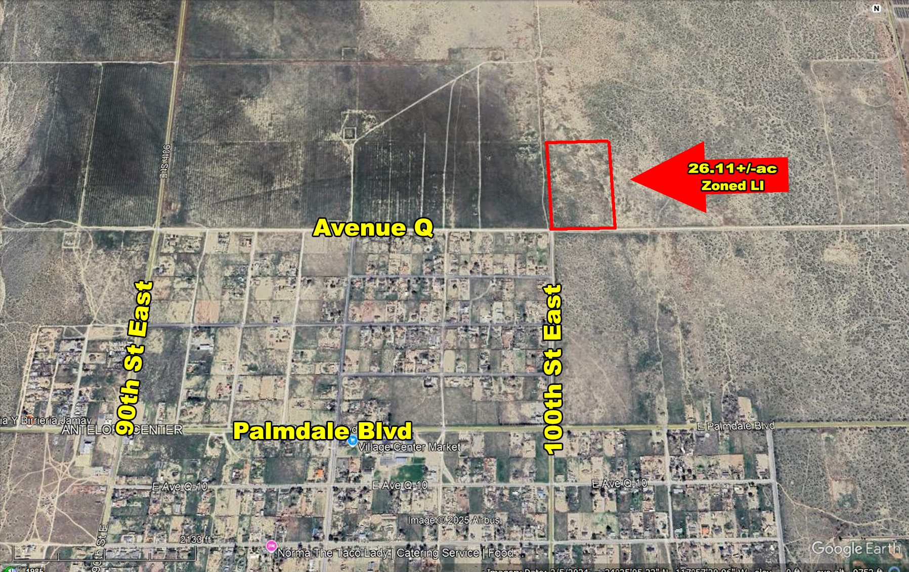 100th St East & Avenue Q, Palmdale, CA for Sale