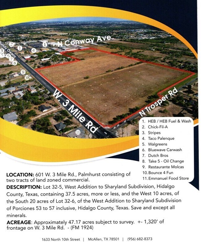 601 W Mile 3 Rd, Palmhurst, TX for Sale