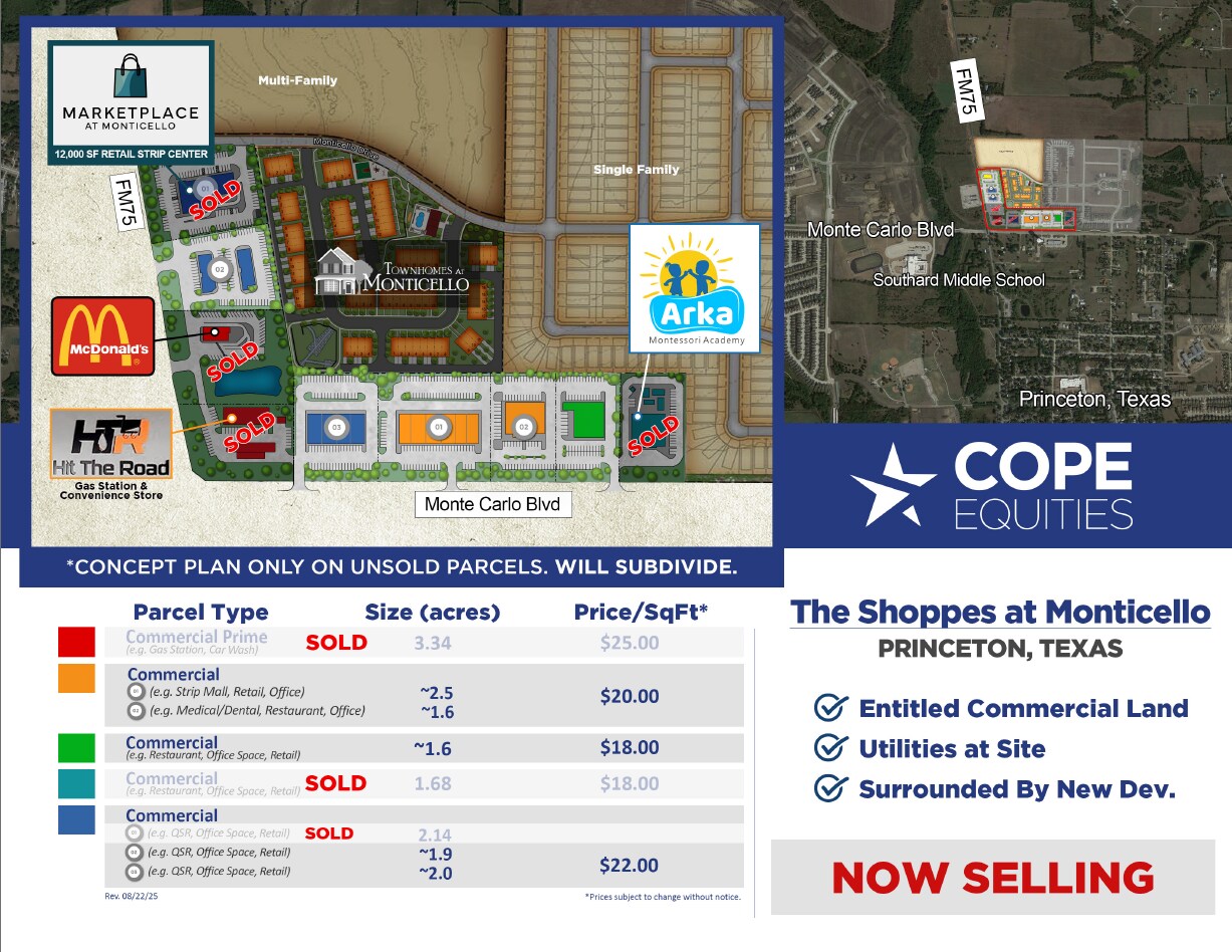 E.Monte Carlo & Longneck Rd, Princeton, TX for Sale