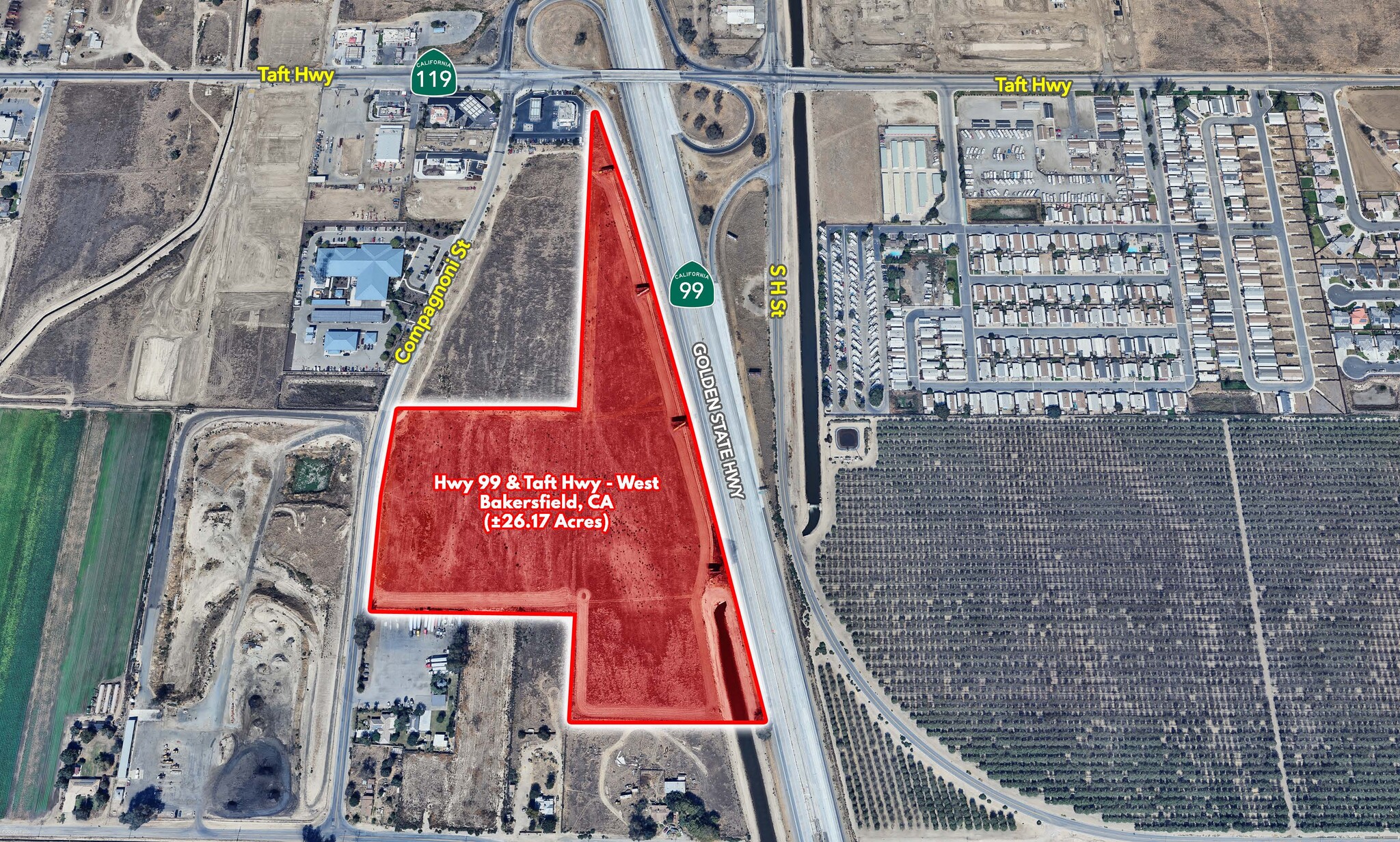 99 Freeway & Taft Highway, Bakersfield, CA for Sale