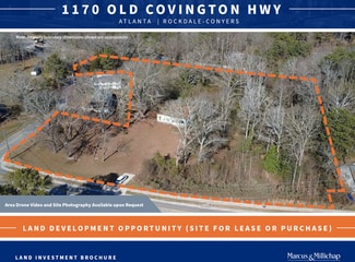 Conyers, GA Commercial Land - 1170 Old Covington Hwy SE