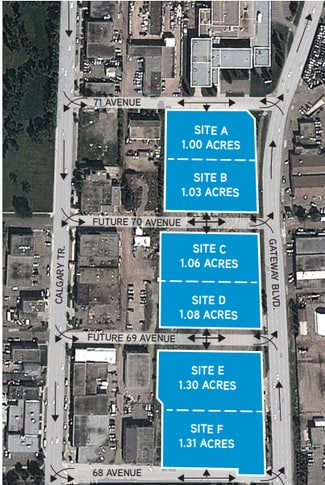 Edmonton, AB Commercial Land - 7030 Gateway Blvd