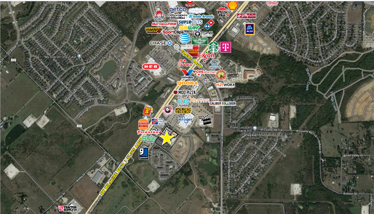 SW Wilshire Blvd @ Commons Drive, Burleson, TX for Rent