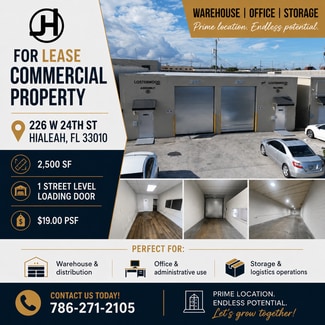 Hialeah, FL Industrial - 230-226 W 24th St Hialeah, FL Industrial - 230-226 W 24th St