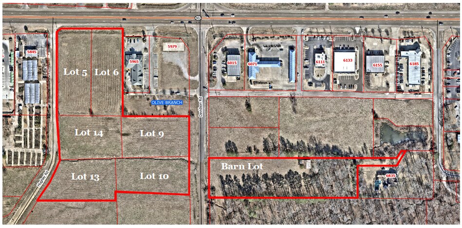 Goodman Rd & Davidson Rd, Olive Branch, MS for Sale