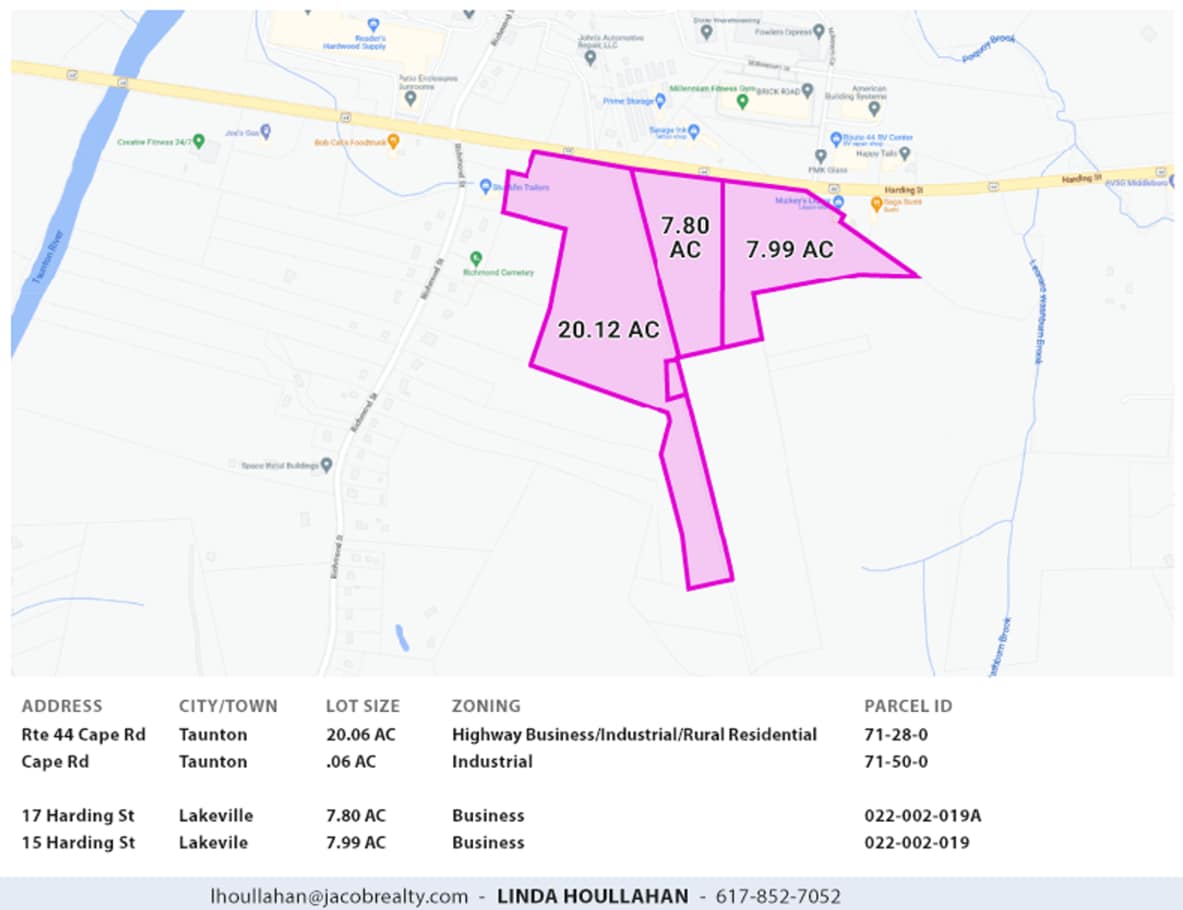 Route 44 & Cape Road, Taunton, MA for Sale