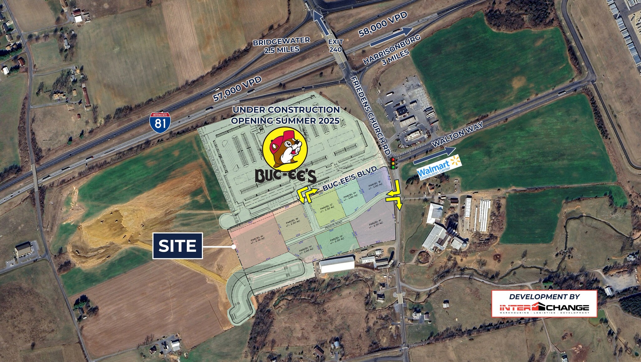 I-81 & Friedens Church Rd, Mount Crawford, VA for Rent