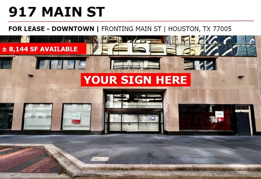 917 Main St, Houston, TX for Rent