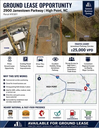 High Point, NC Commercial Land - 2900 Jamestown Pky High Point, NC Commercial Land - 2900 Jamestown Pky