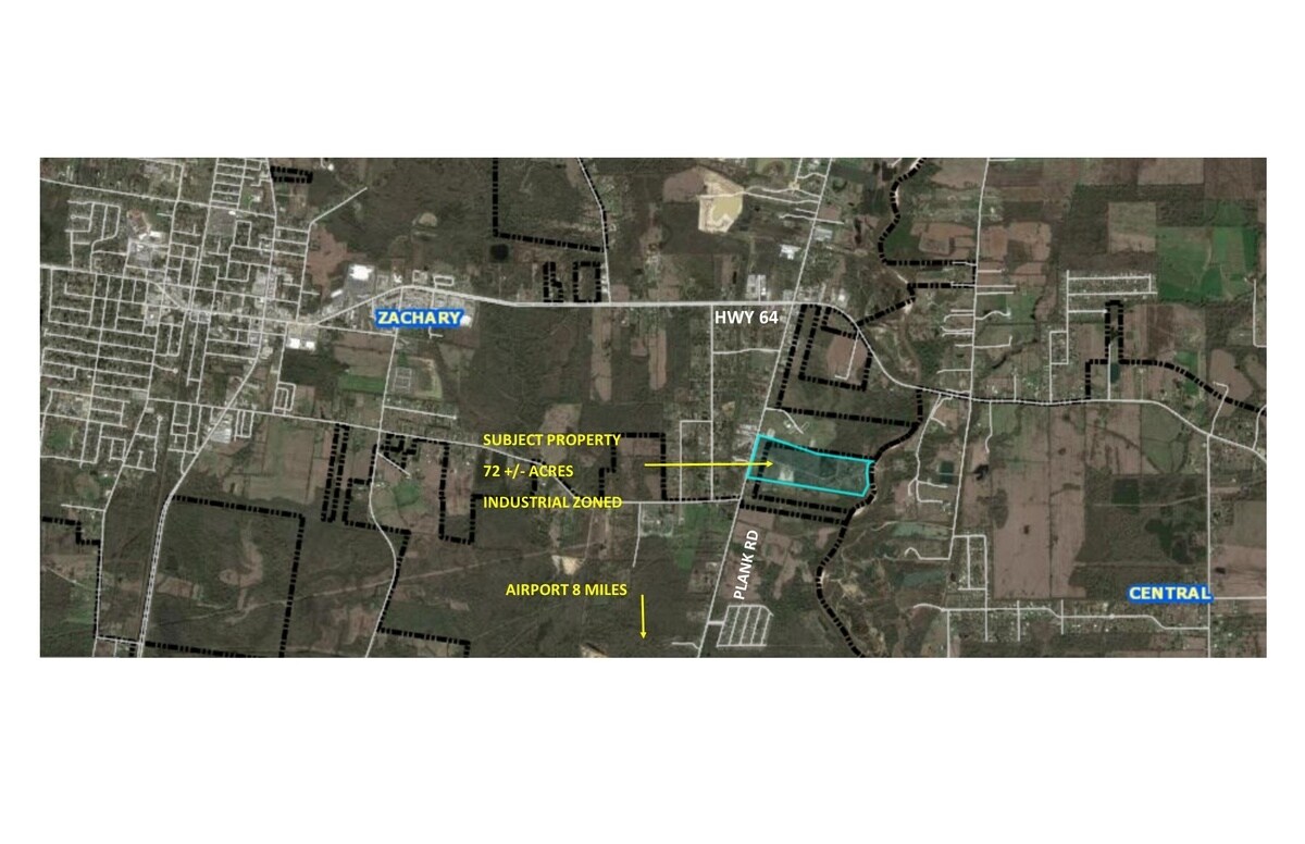 19173 Plank Rd Zachary, LA 70791 Land Property for Lease on